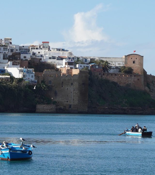 rabat, morocco, medina, africa, sea, nature, boat, seagulls, fortifications